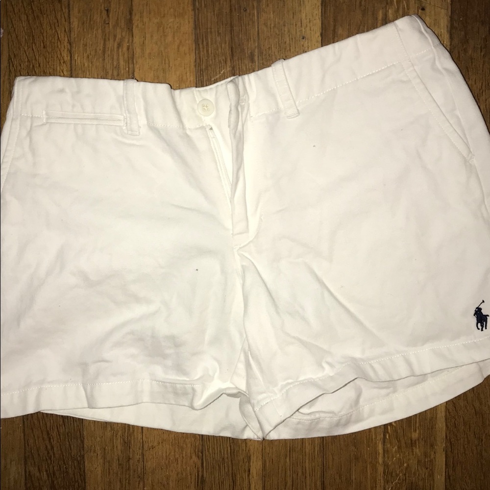 Ralph Lauren “Sport” White chino(ish) shorts.